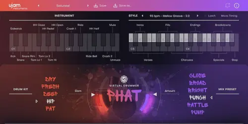 macOS软件 uJAM Virtual Drummer PHAT v2.4.1 破解版免费下载