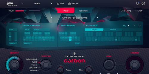 uJAM Virtual Guitarist Carbon