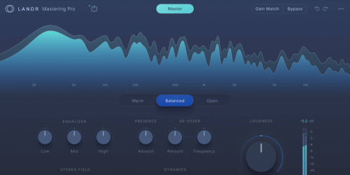 LANDR Mastering Plugin PRO