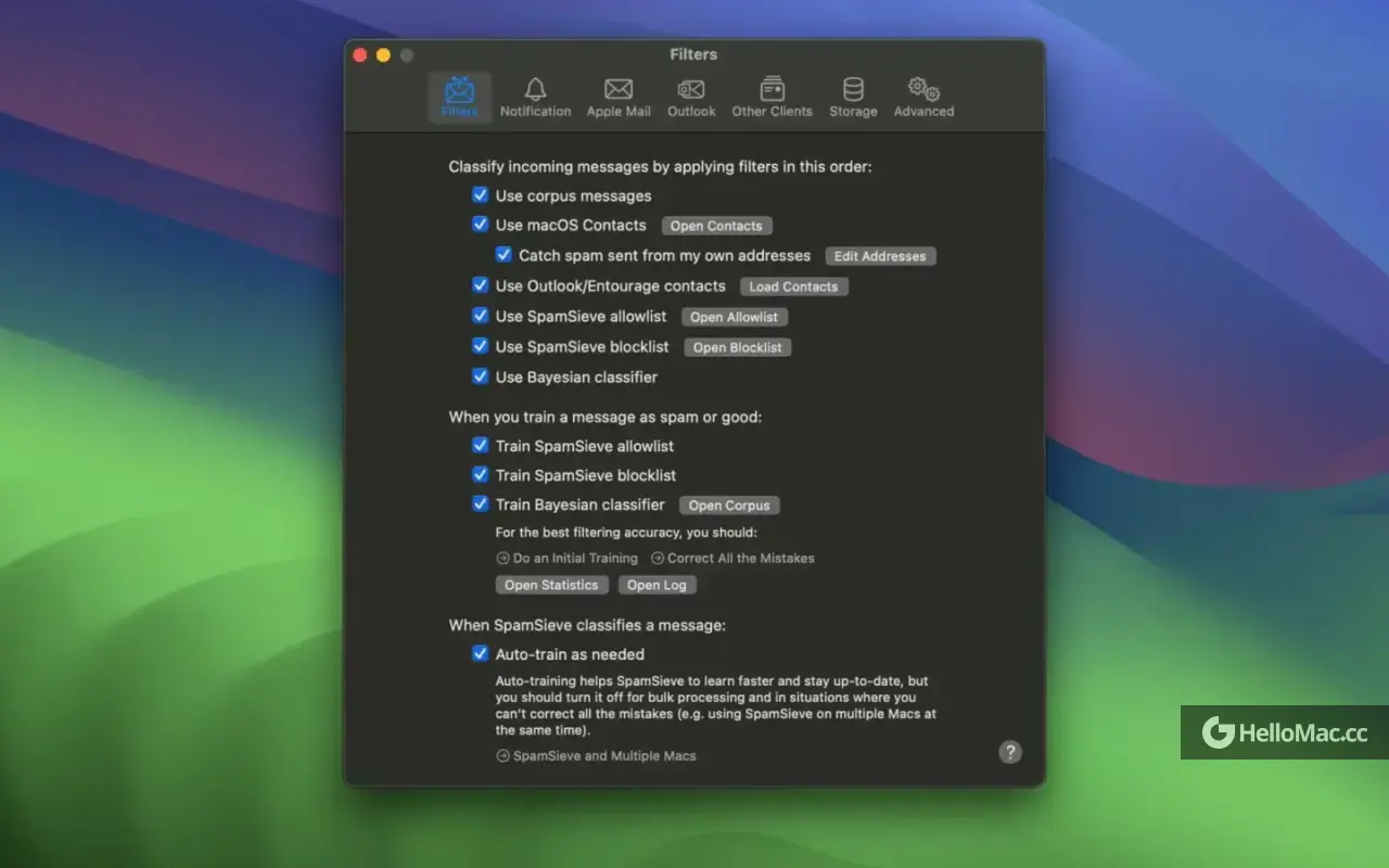 SpamSieve v3.2