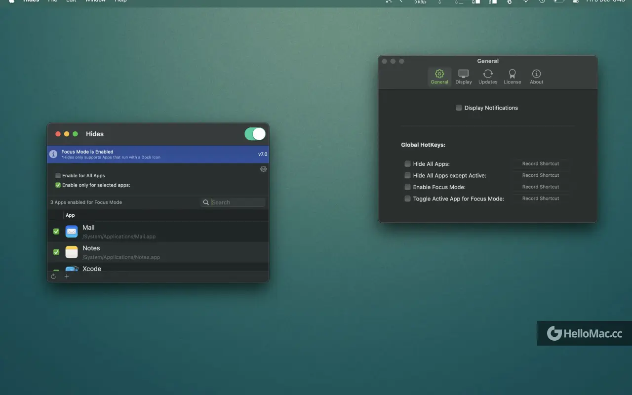Hides v7.2.0