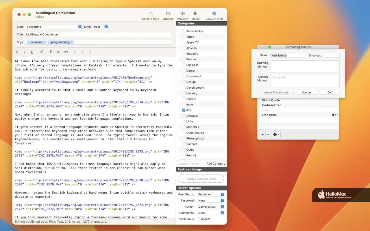 MarsEdit 5 v5.3.7