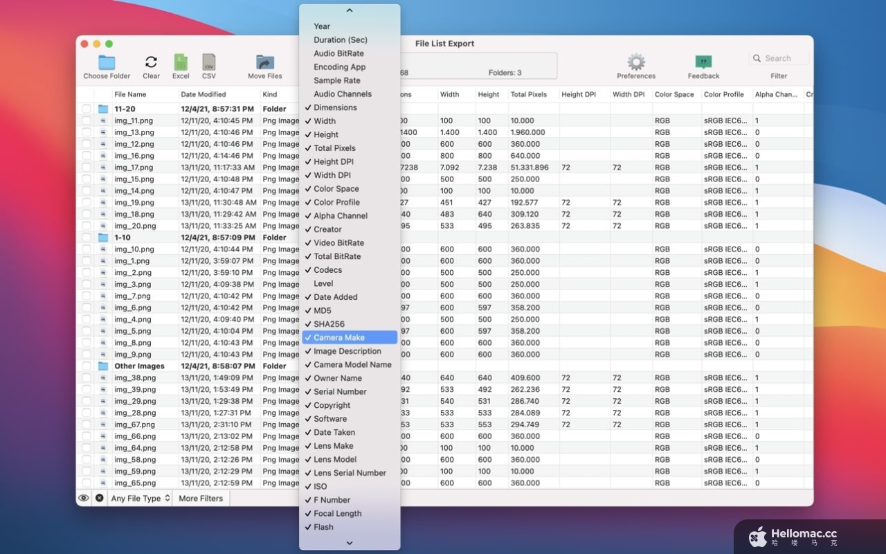 File List Export v2.9.4 MAS