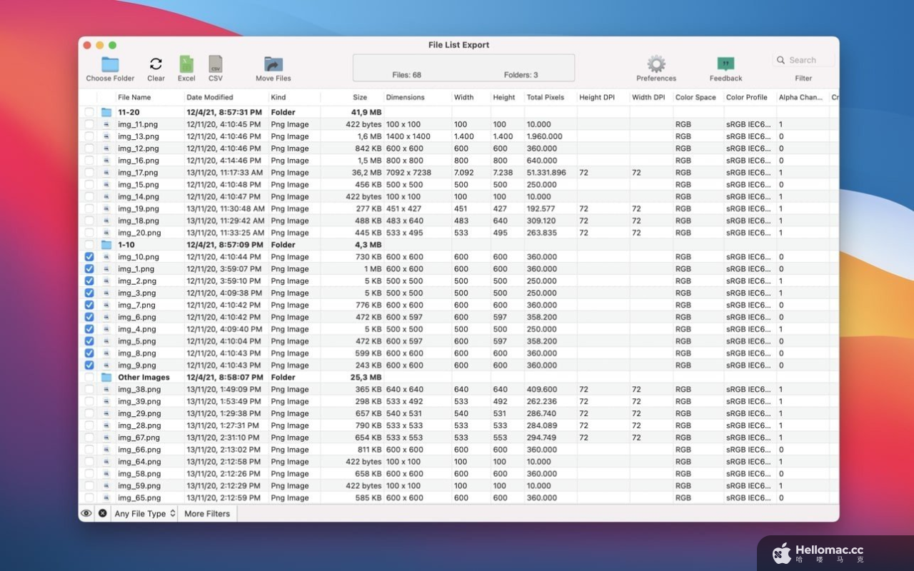 File List Export v2.9.4 MAS