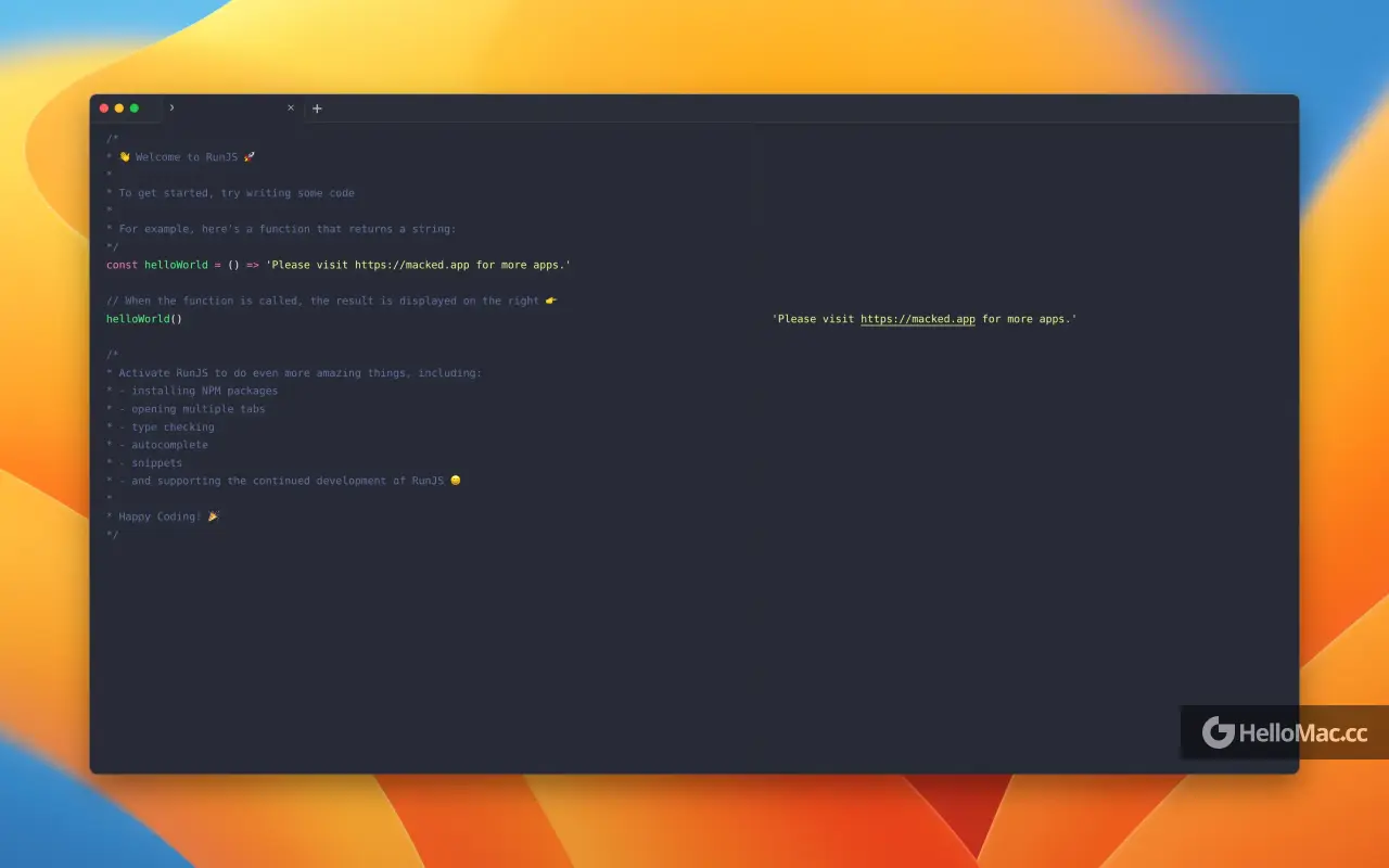 RunJS v3.1.2