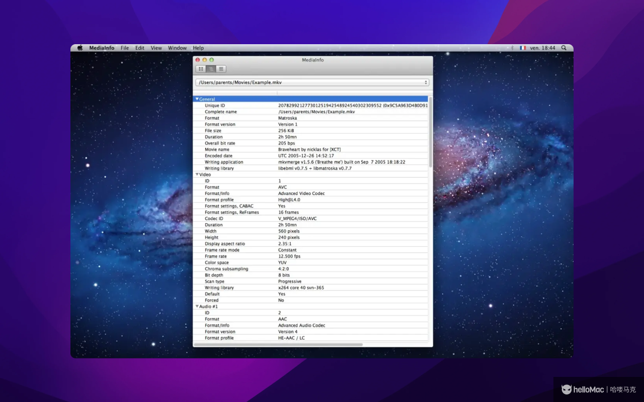 MediaInfo v25.07 MAS