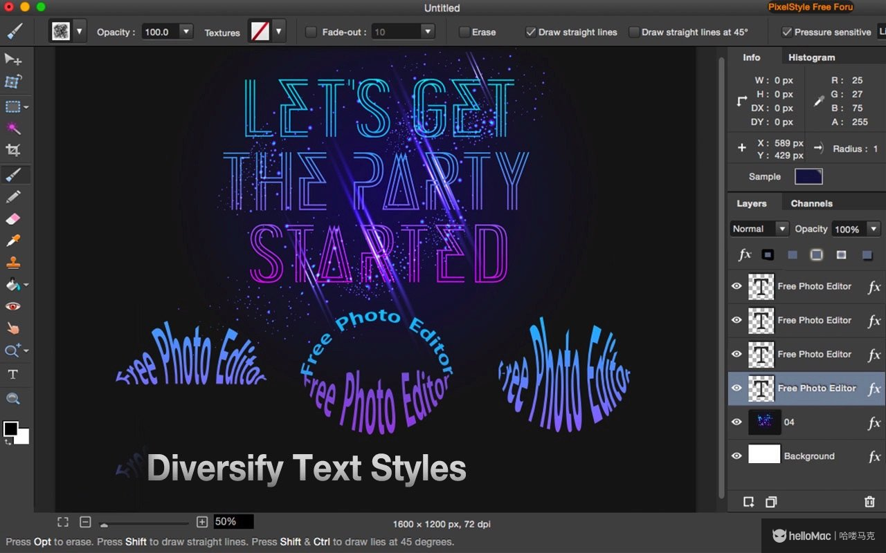 Pixelstyle Photo Editor v4.4.0 MAS