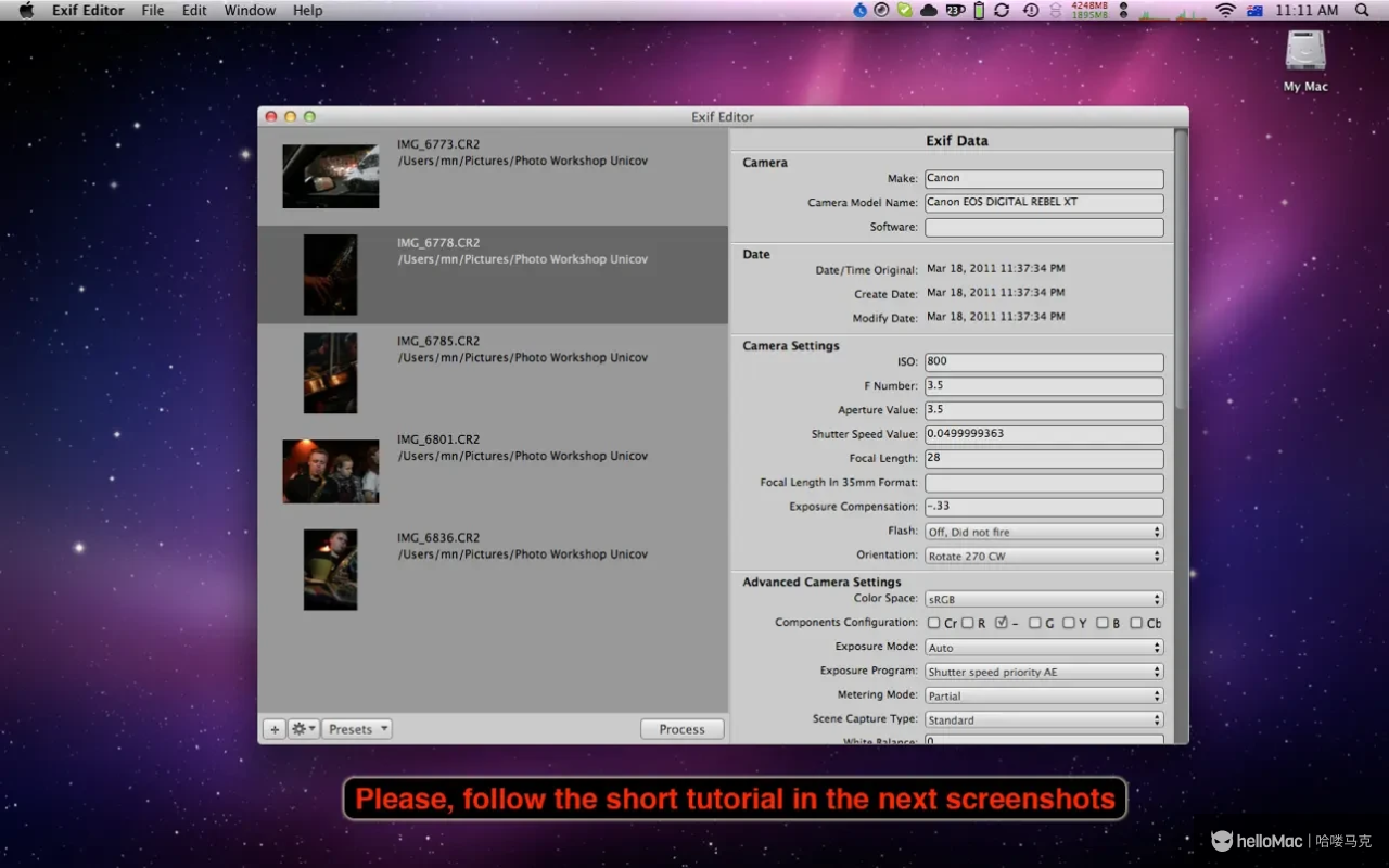 ExifEditor v1.2.7 MAS