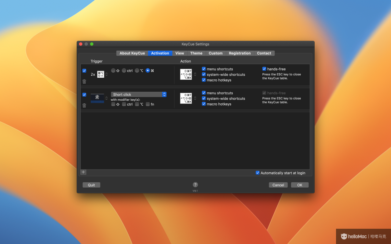 KeyCue v11.1.1 fix