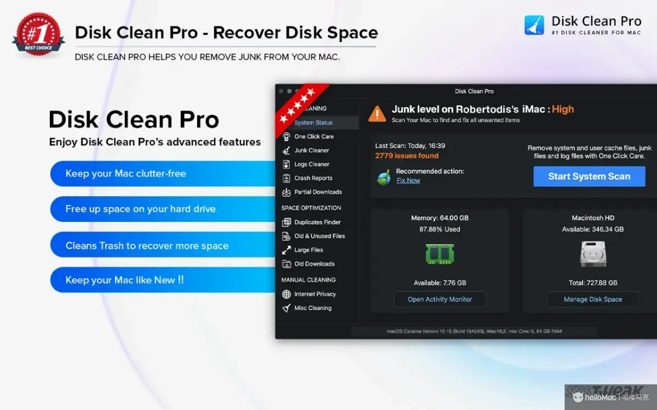 Disk Clean Pro v6.4 MAS