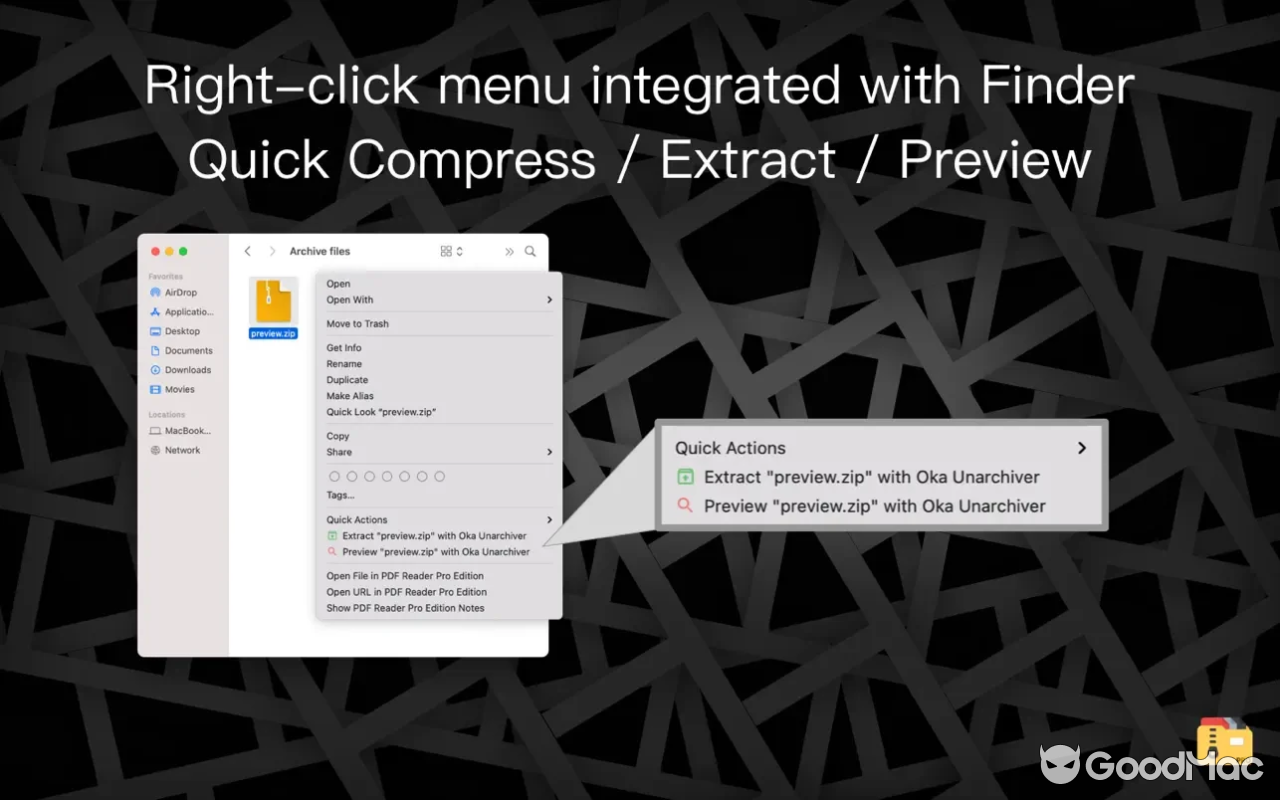 Oka Unarchiver Pro - Unzip RAR v2.1.8 MAS