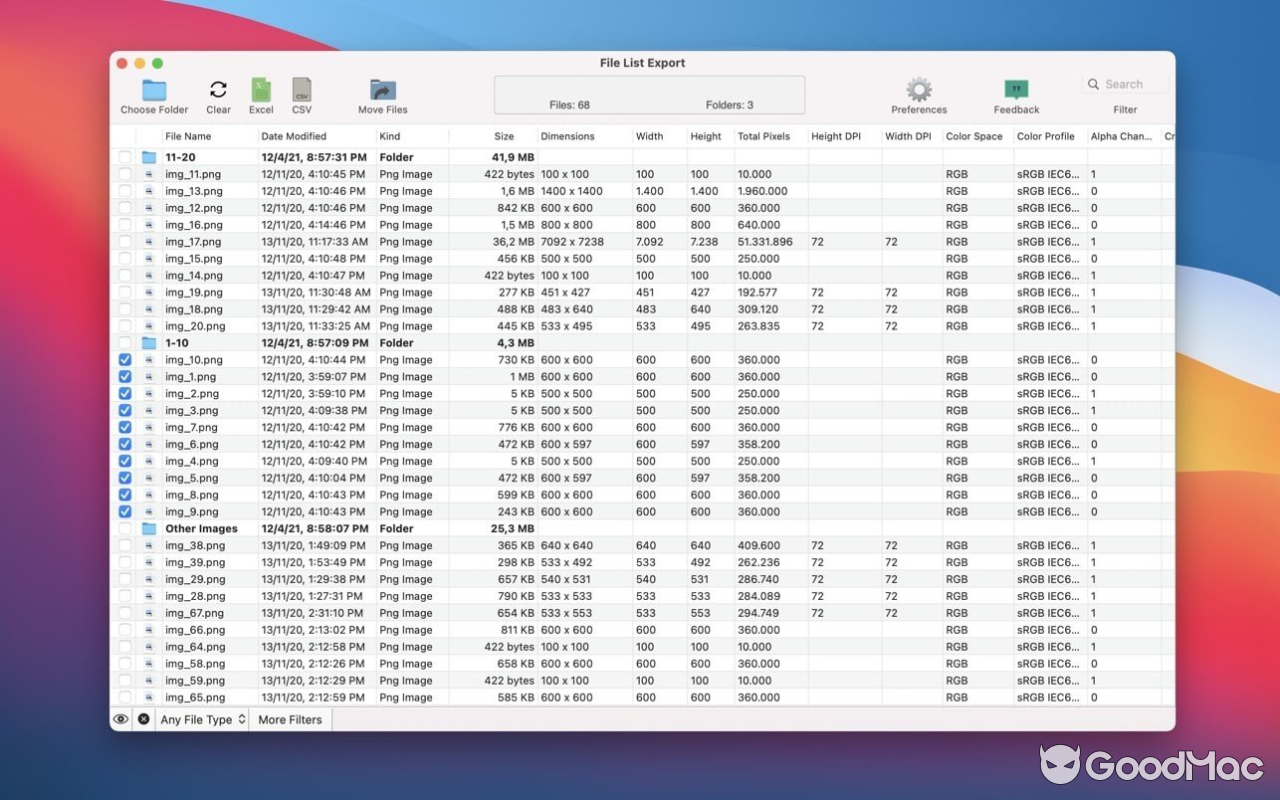 File List Export v2.9.4 MAS