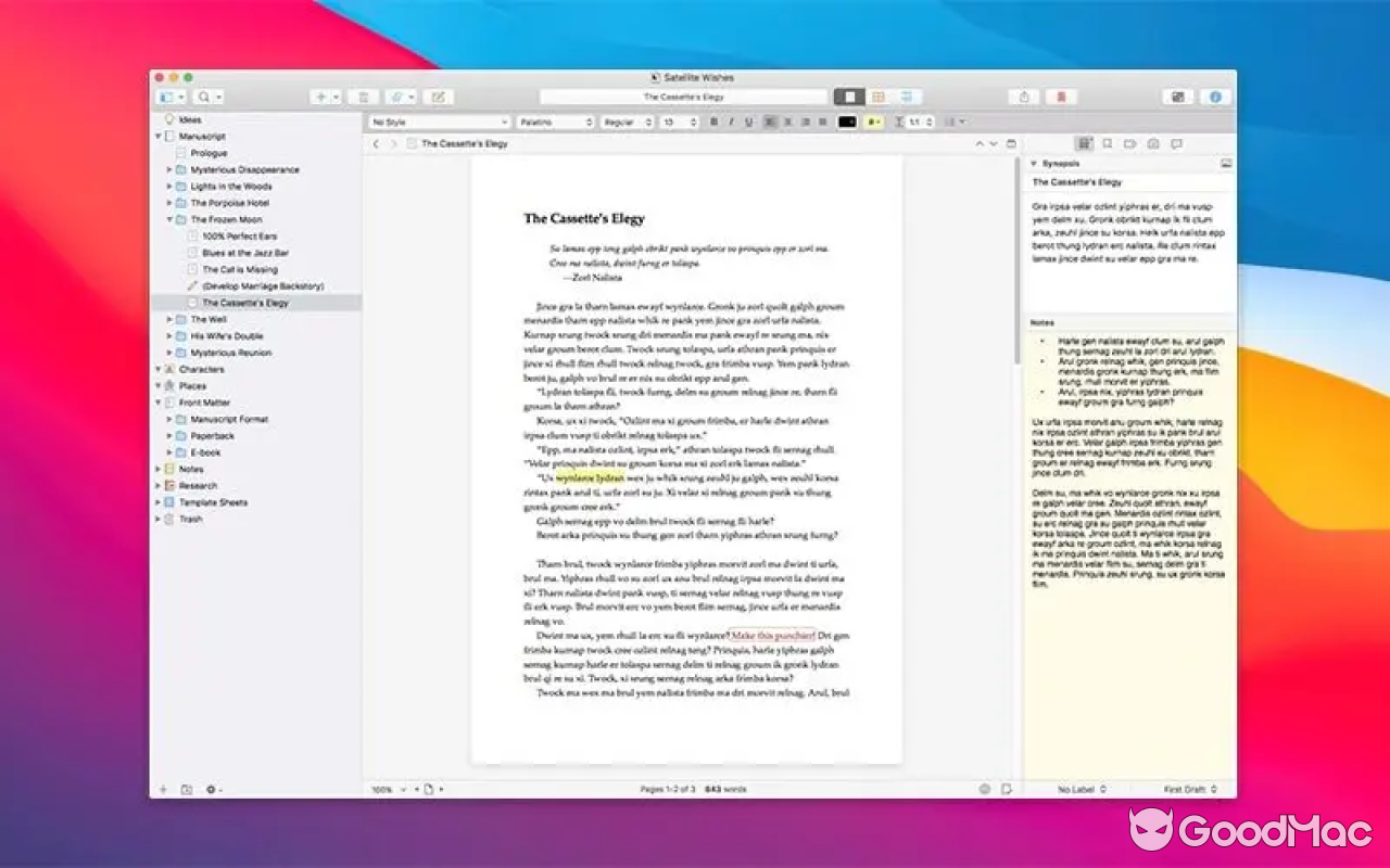 Scrivener 3 v3.5.1
