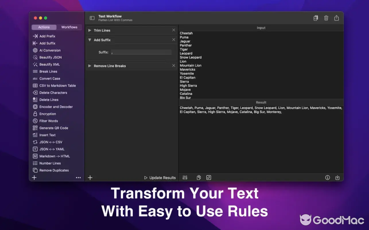 Text Workflow v2.6.0 MAS