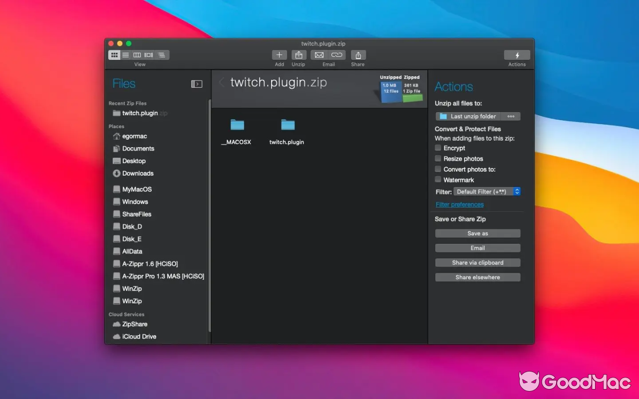 WinZip Mac Pro v12.0.7282