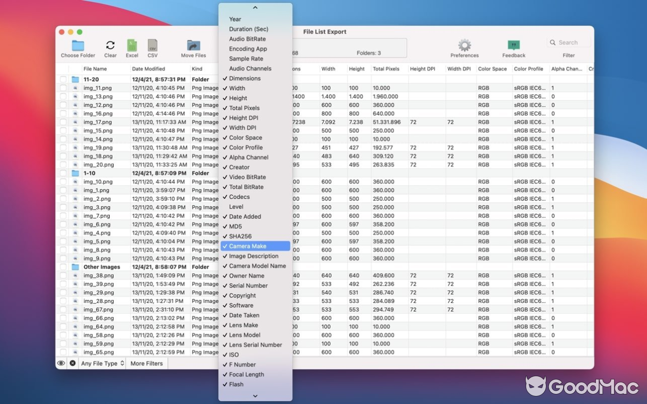 File List Export v2.9.4 MAS