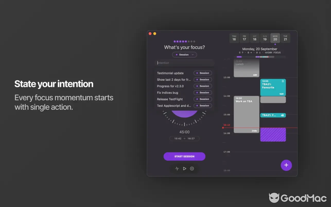 Session Pomodoro Focus Timer v2.13.27 MAS