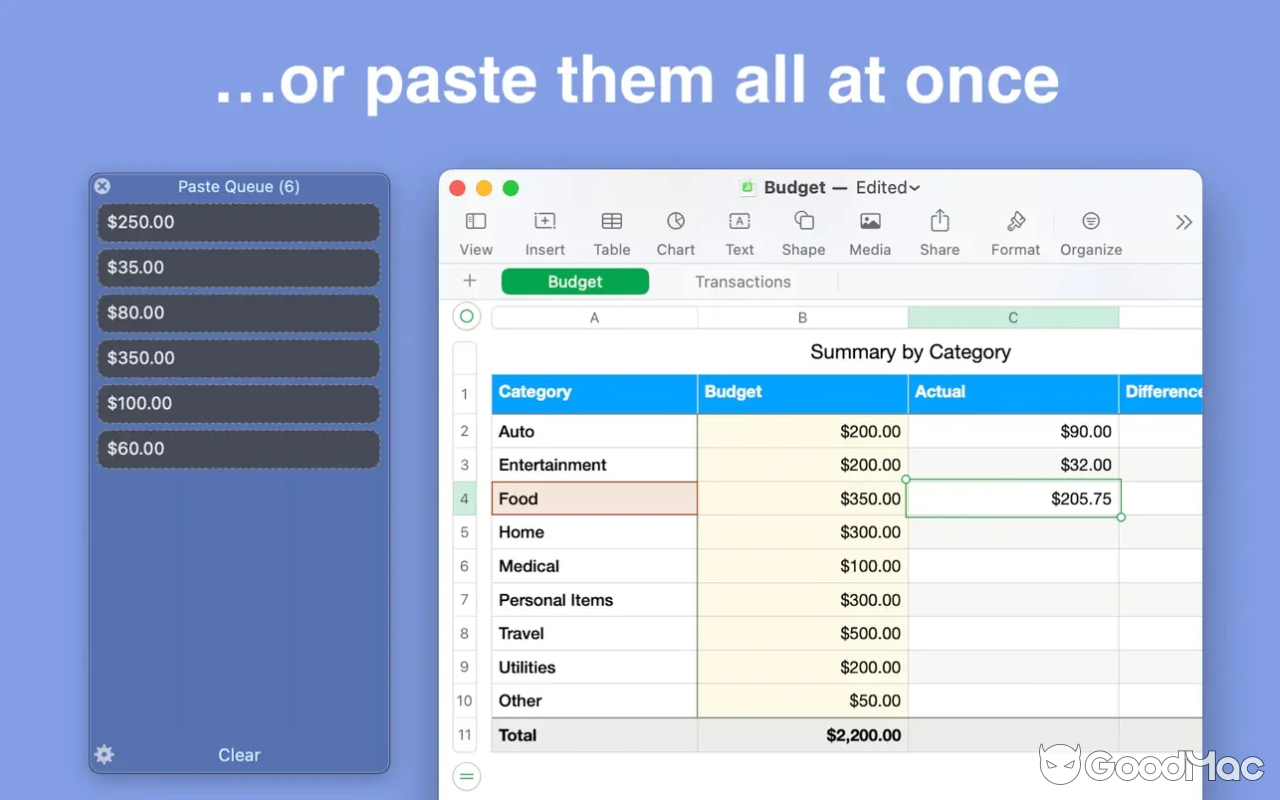 Paste Queue (Multi Clipboard) v1.6.4 MAS