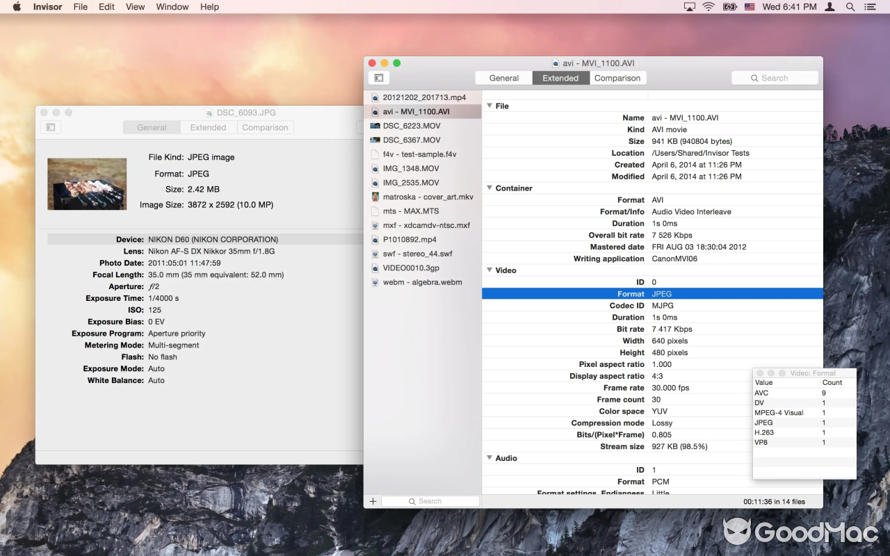 Invisor - Media File Inspector v3.28 MAS