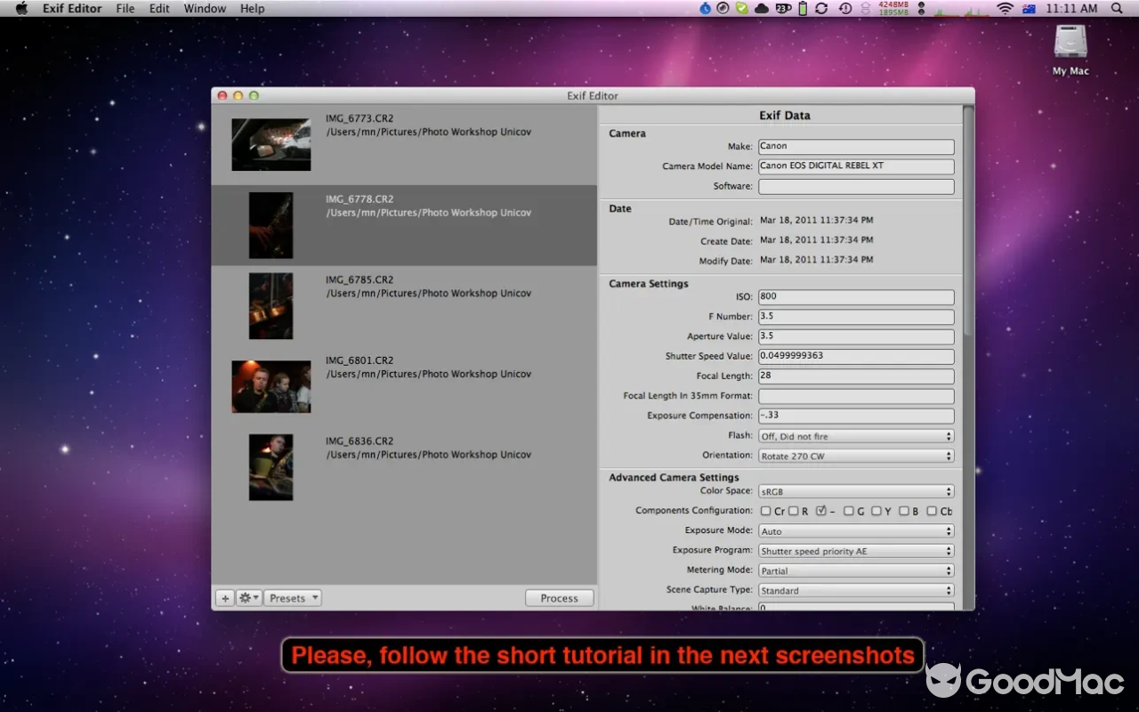 ExifEditor v1.2.7 MAS