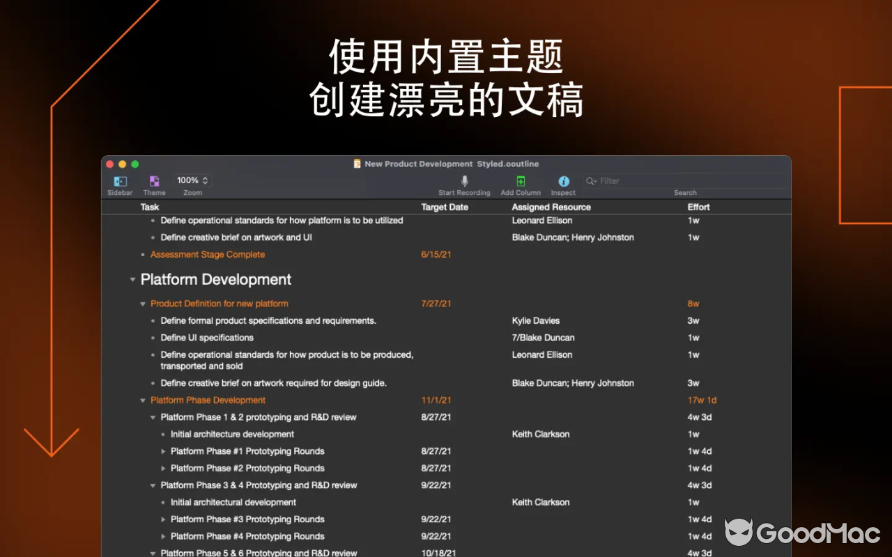 OmniOutliner Pro v5.15.0