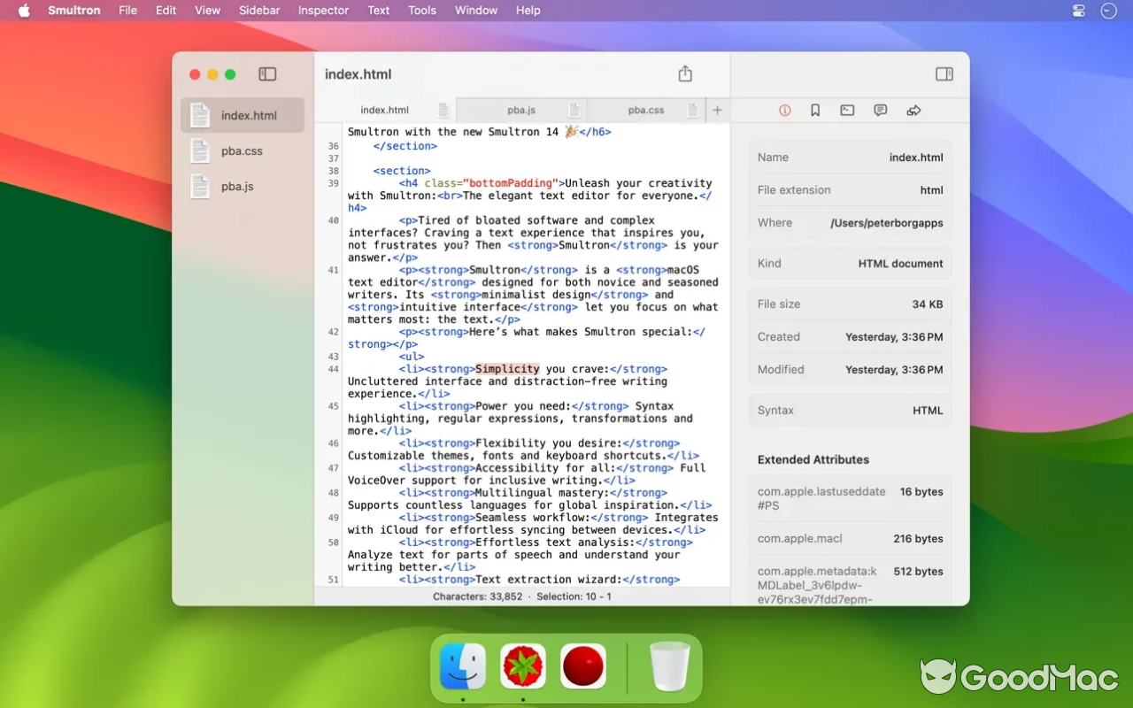 Smultron 14 - The text editor v14.3 MAS