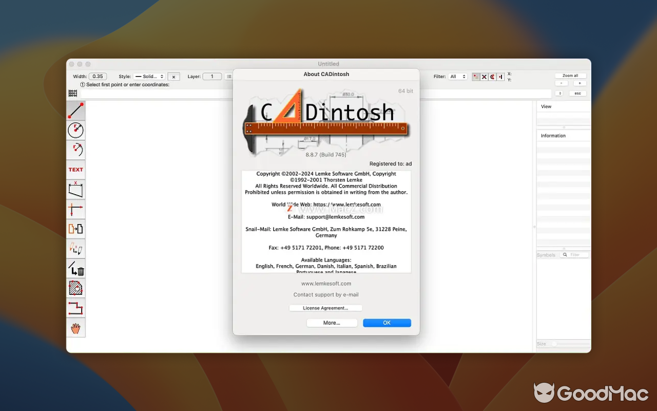 Cadintosh X v8.9.0