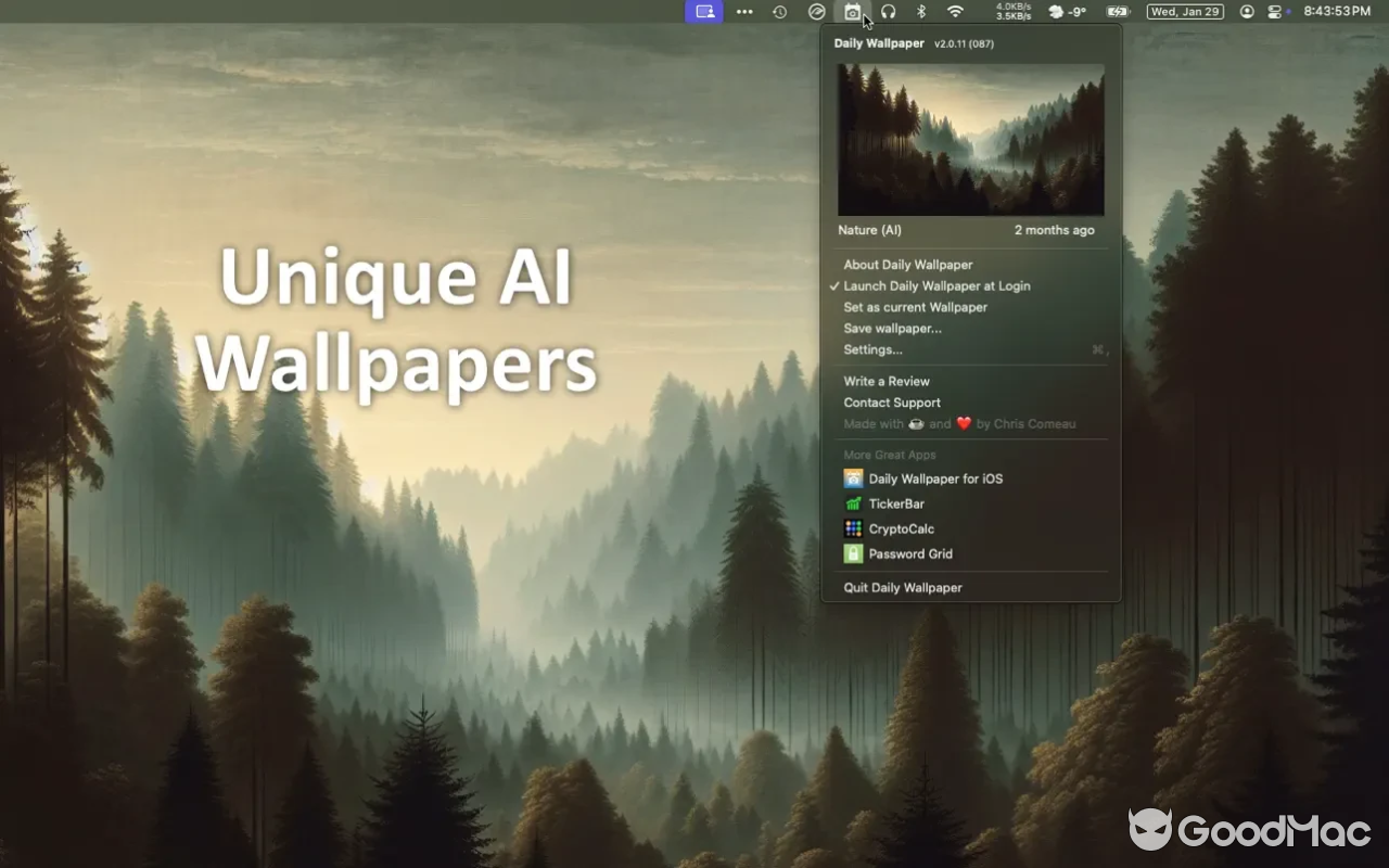 Daily Wallpaper HD - 4K Photos v2.1.9 MAS