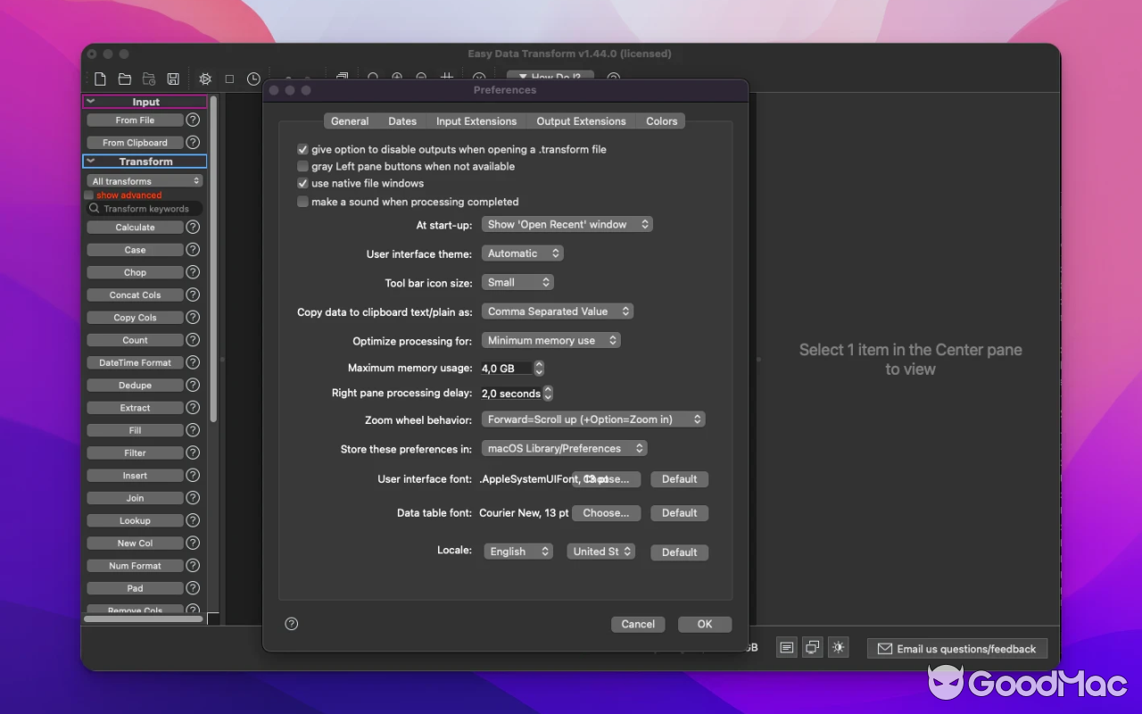 Easy Data Transform v2.2.0