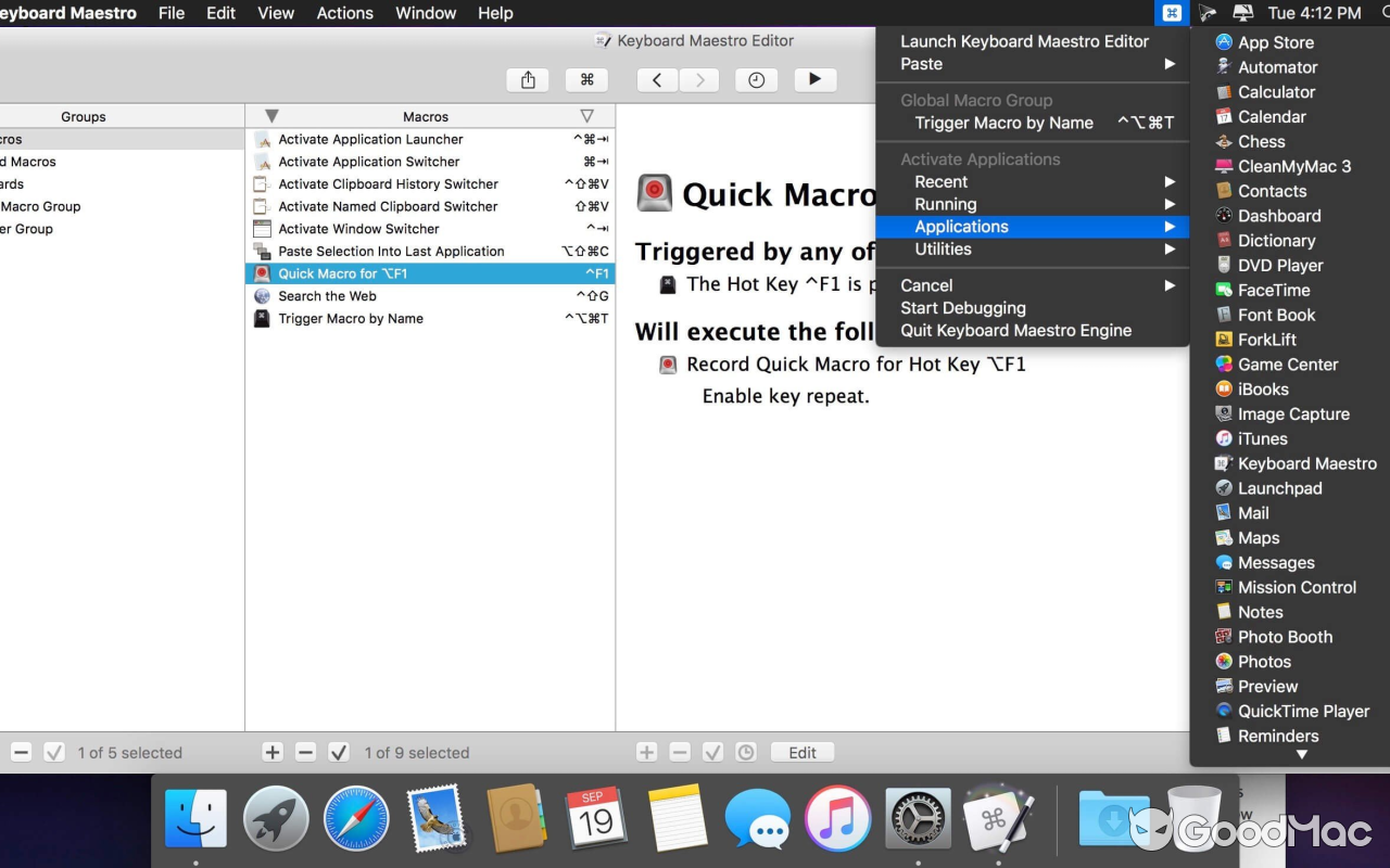 Keyboard Maestro v11.0.4
