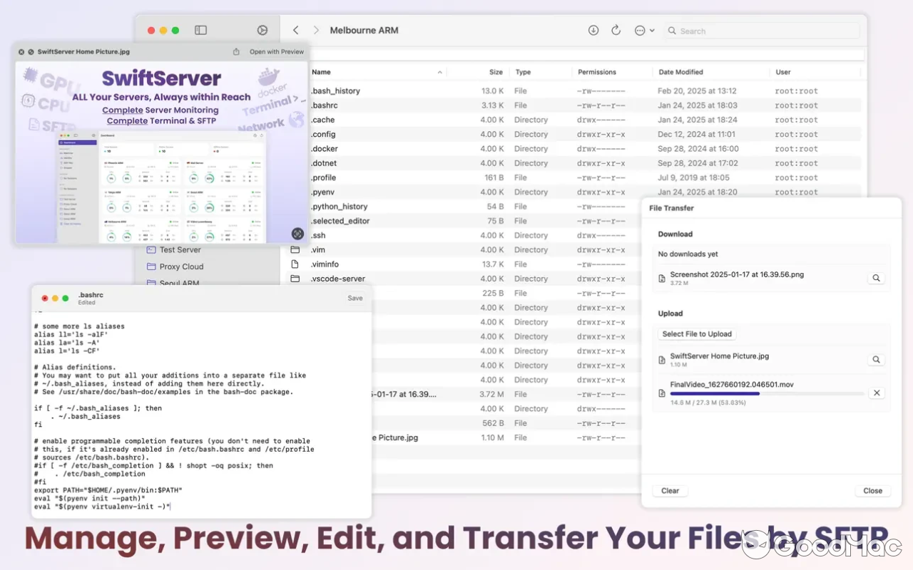 SwiftServer - Monitoring & SSH v1.1.3 MAS