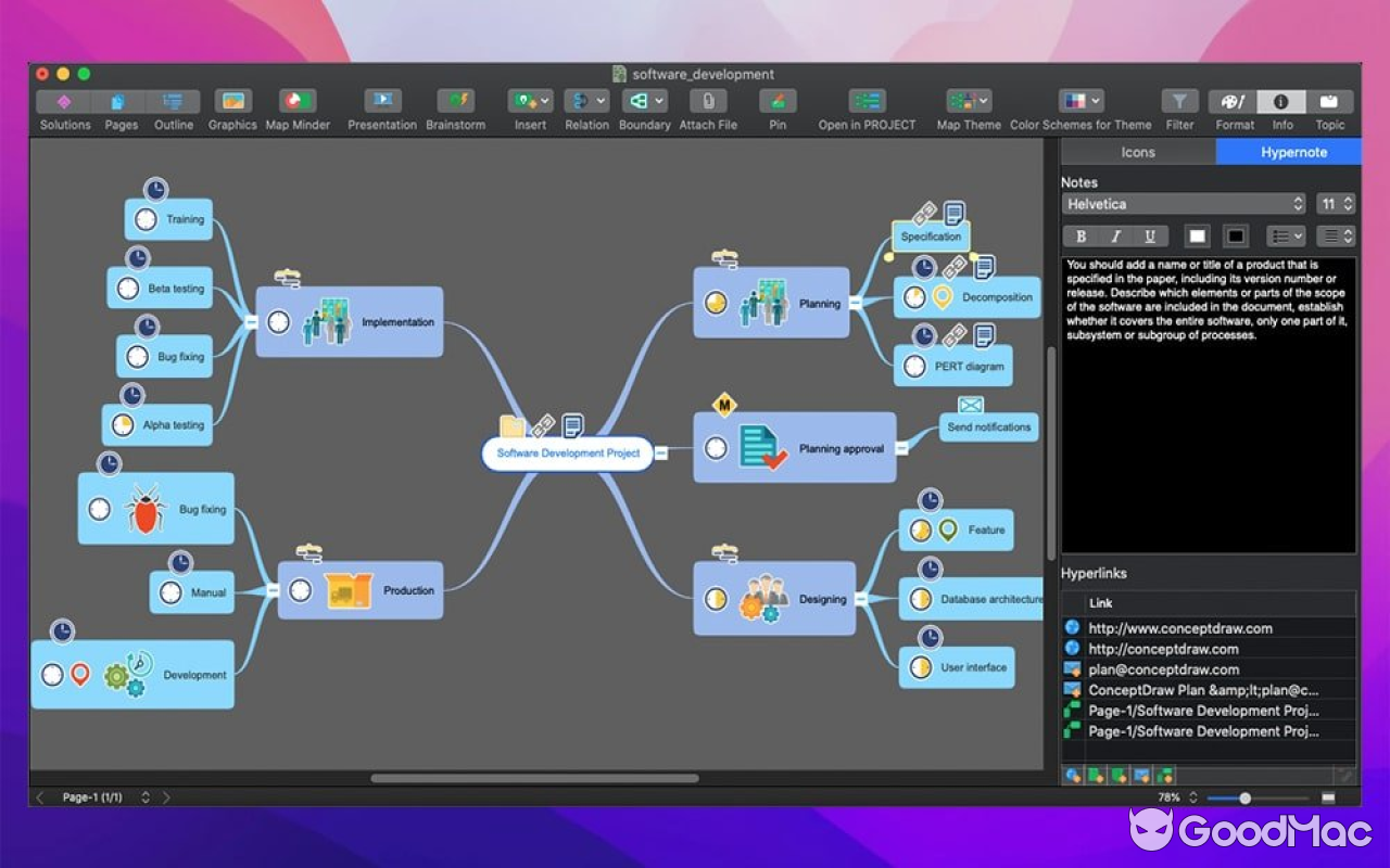 ConceptDraw MINDMAP v16.0.1.339