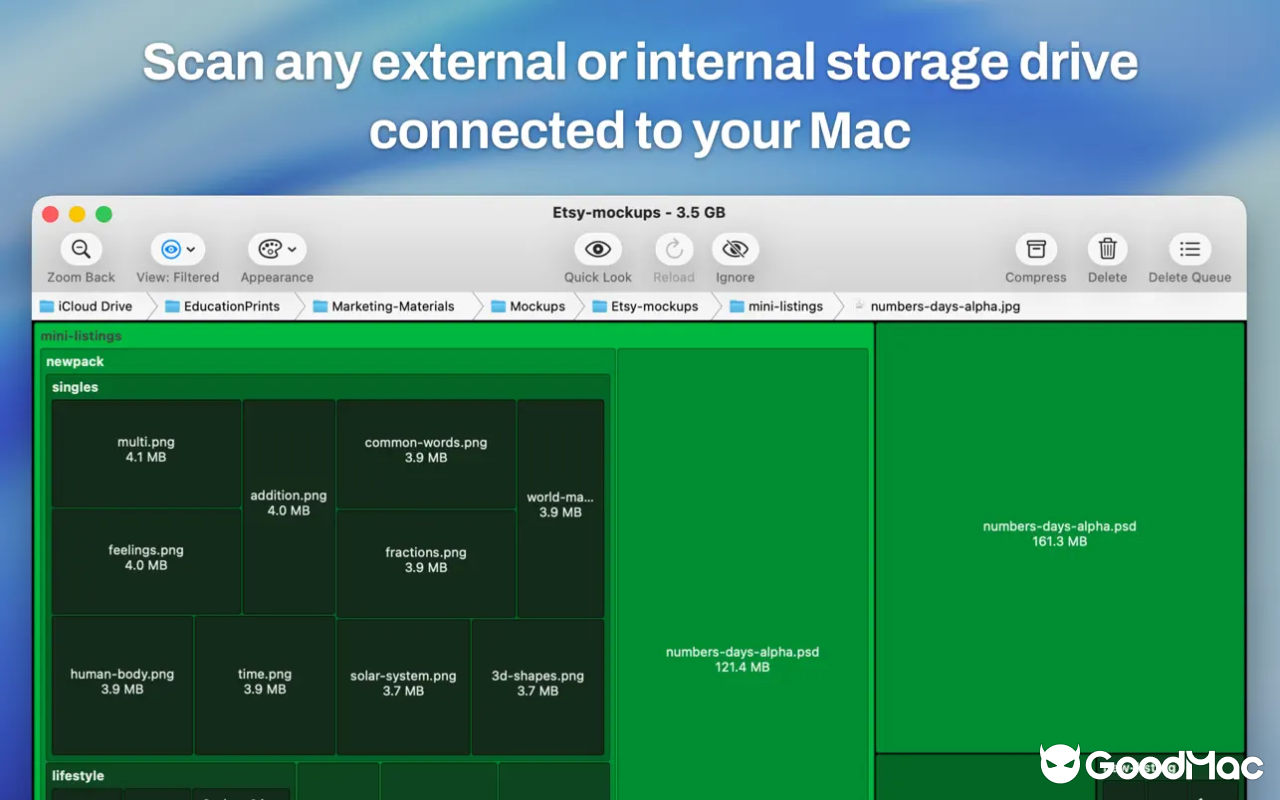 Disk Map: Visualize Disk Usage v2.81 MAS 截图