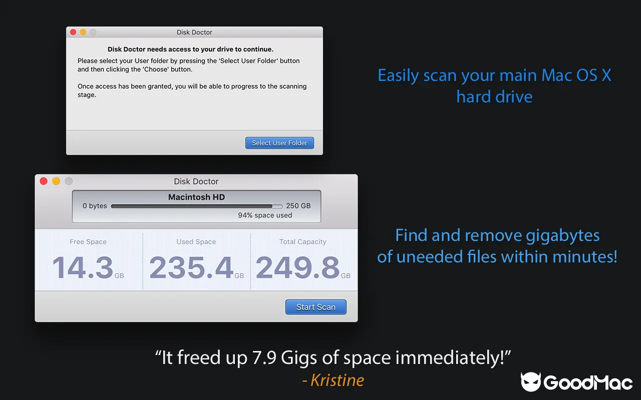 Disk Doctor: System Cleaner v4.6 MAS 截图