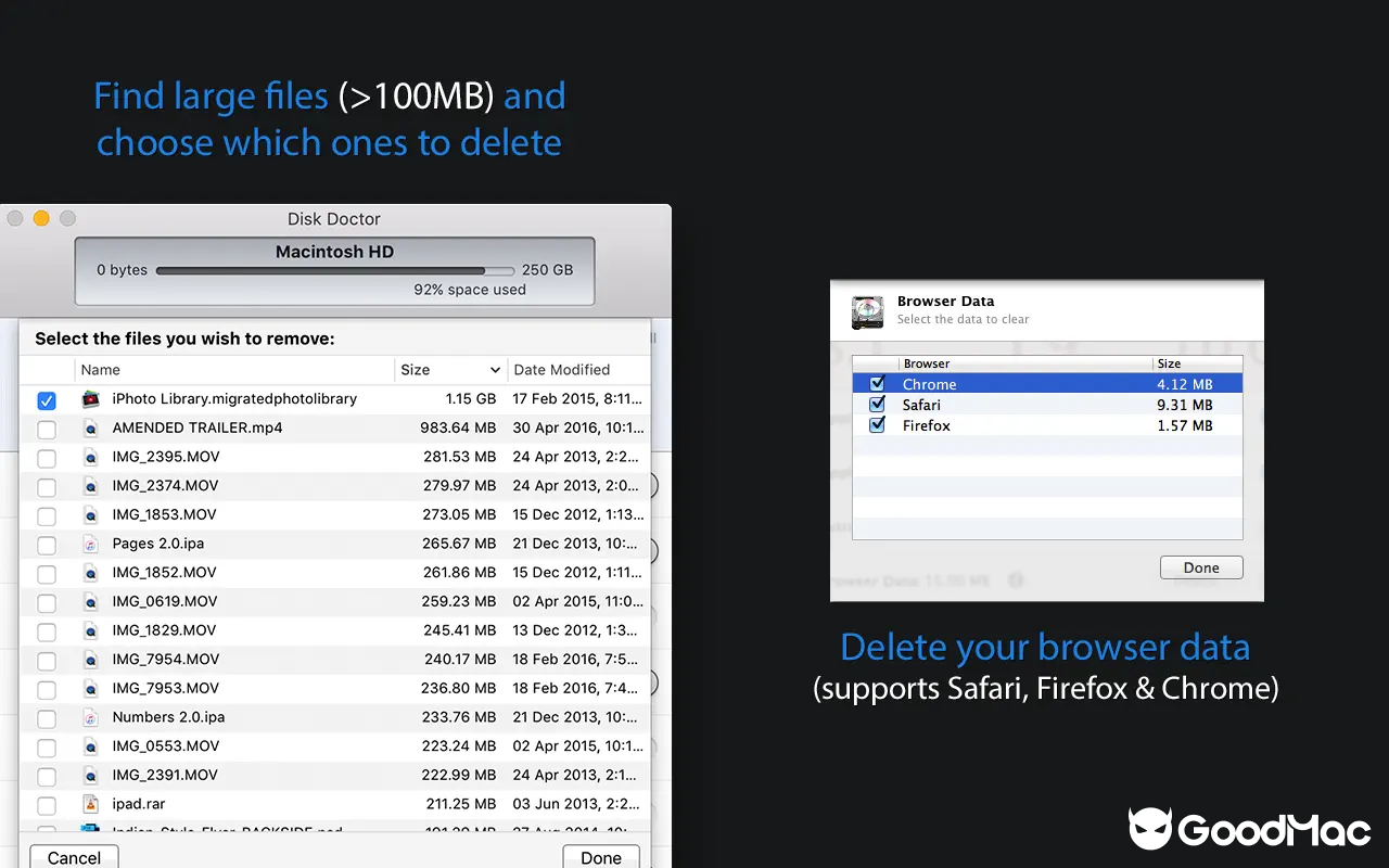Disk Doctor: System Cleaner v4.6 MAS 截图