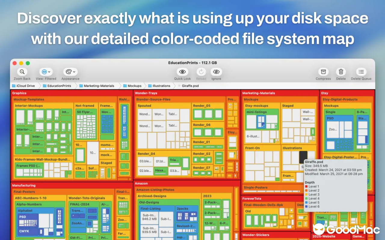 Disk Map: Visualize Disk Usage v2.81 MAS 截图