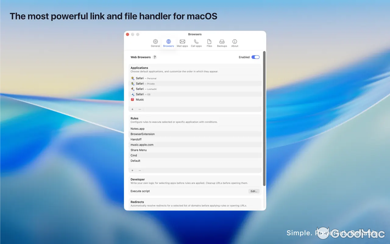 OpenIn - Advanced Link Handler v4.0.8 MAS