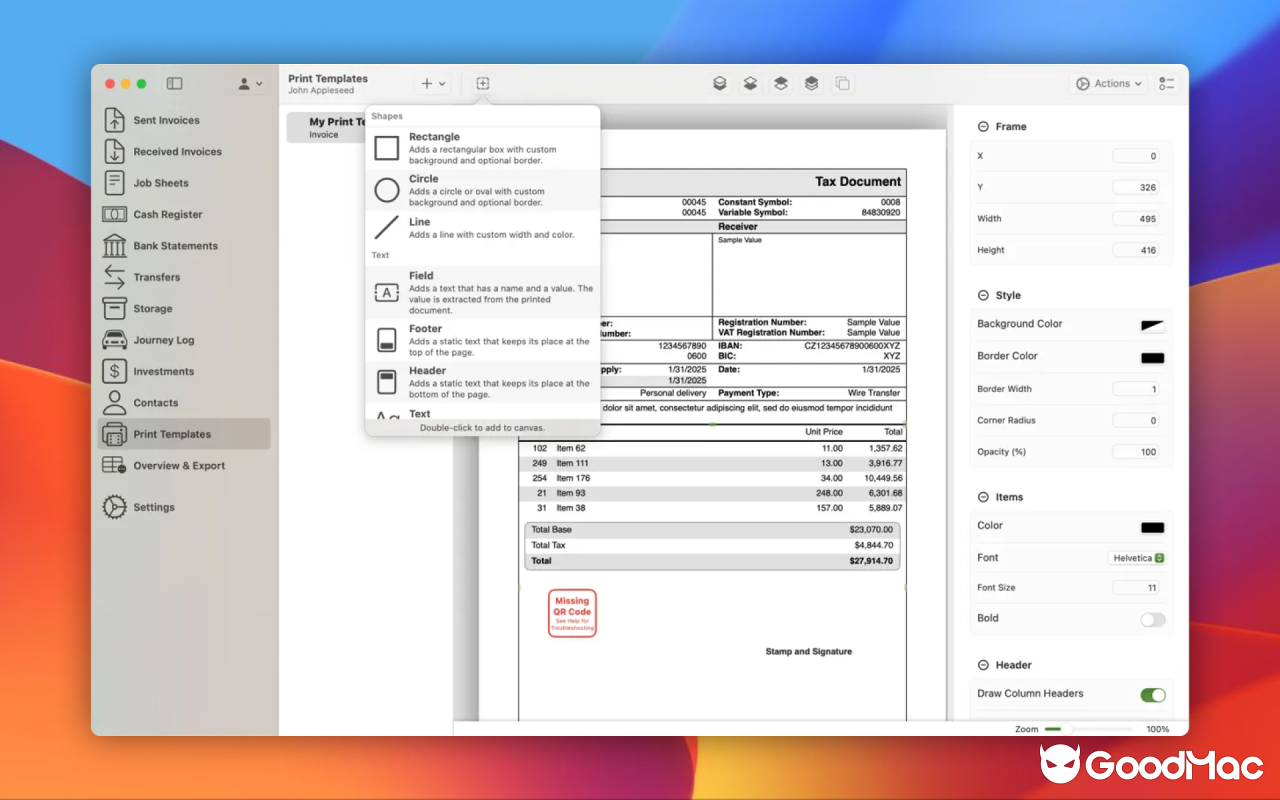 Invoice Rex v3.1.1