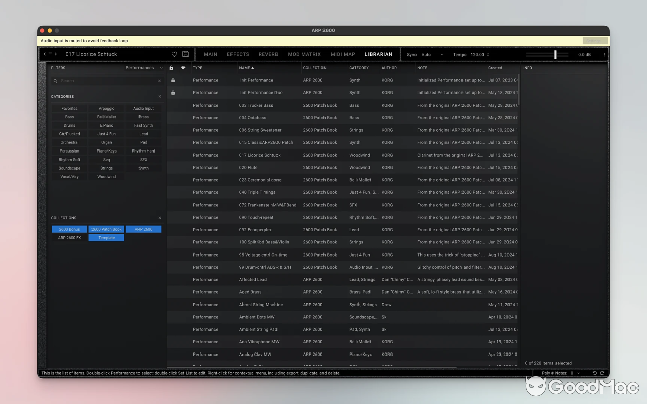 KORG Software ARP 2600 v1.1.6