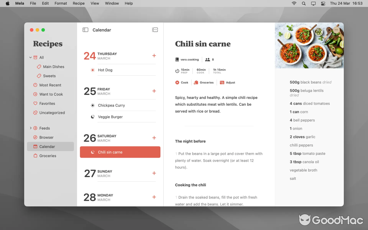 Mela – Recipe Manager v2.6.1 MAS