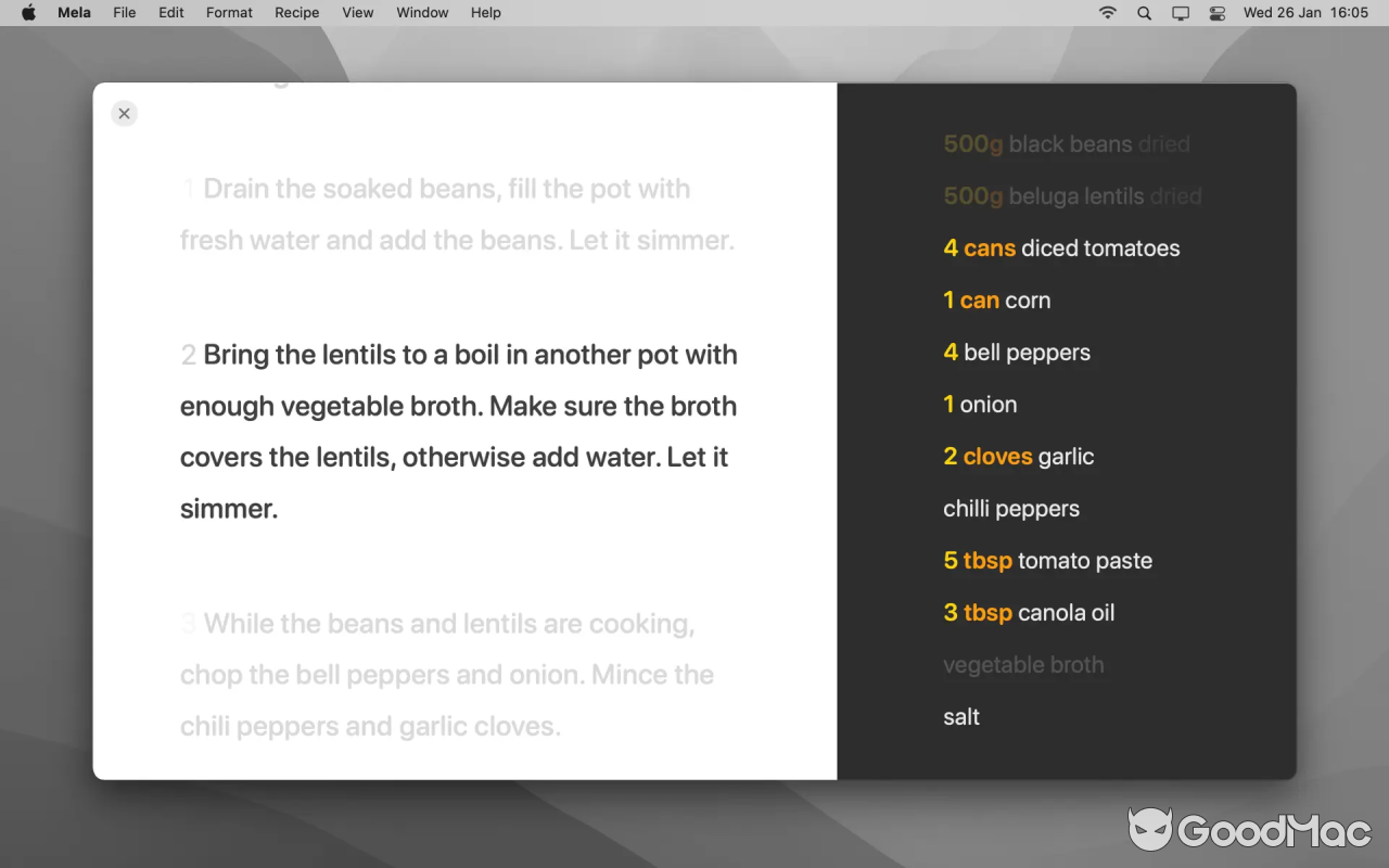 Mela – Recipe Manager v2.6.1 MAS