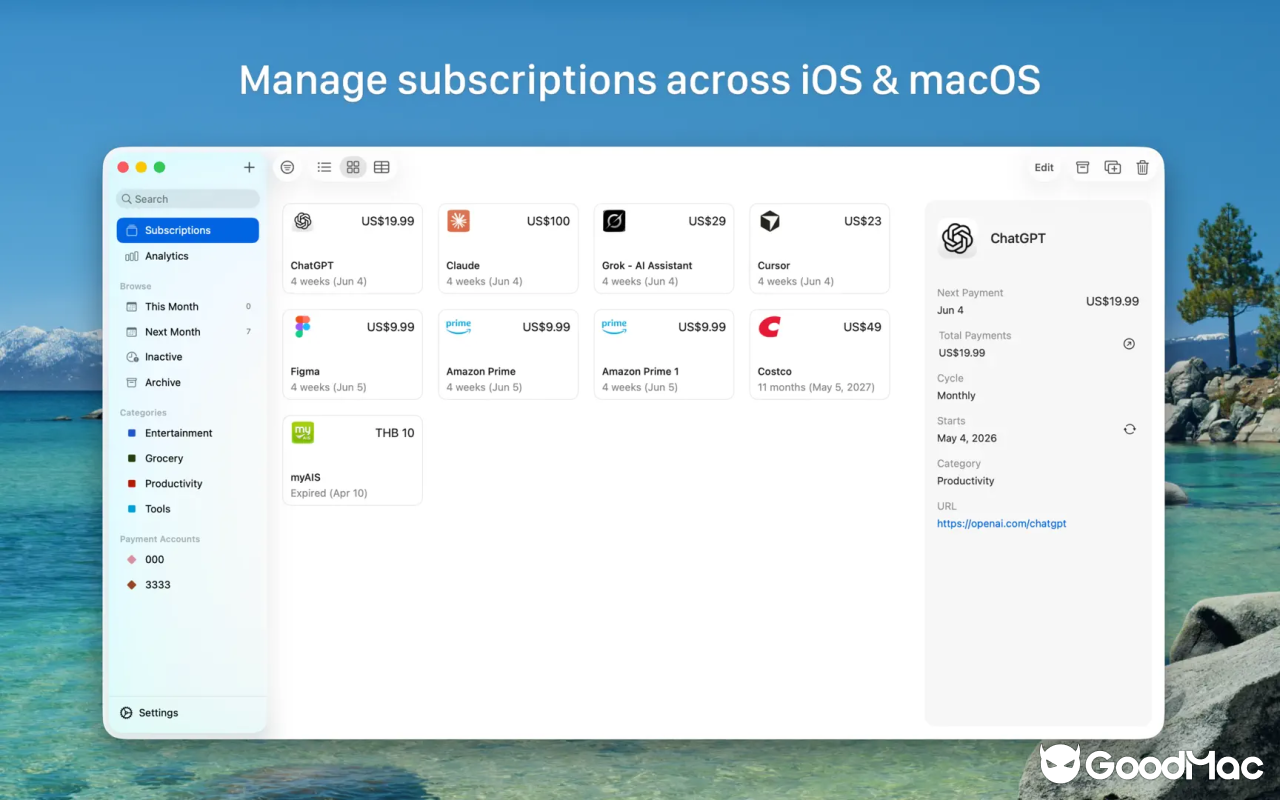 Subscriptions - 订阅通 v2.991 截图