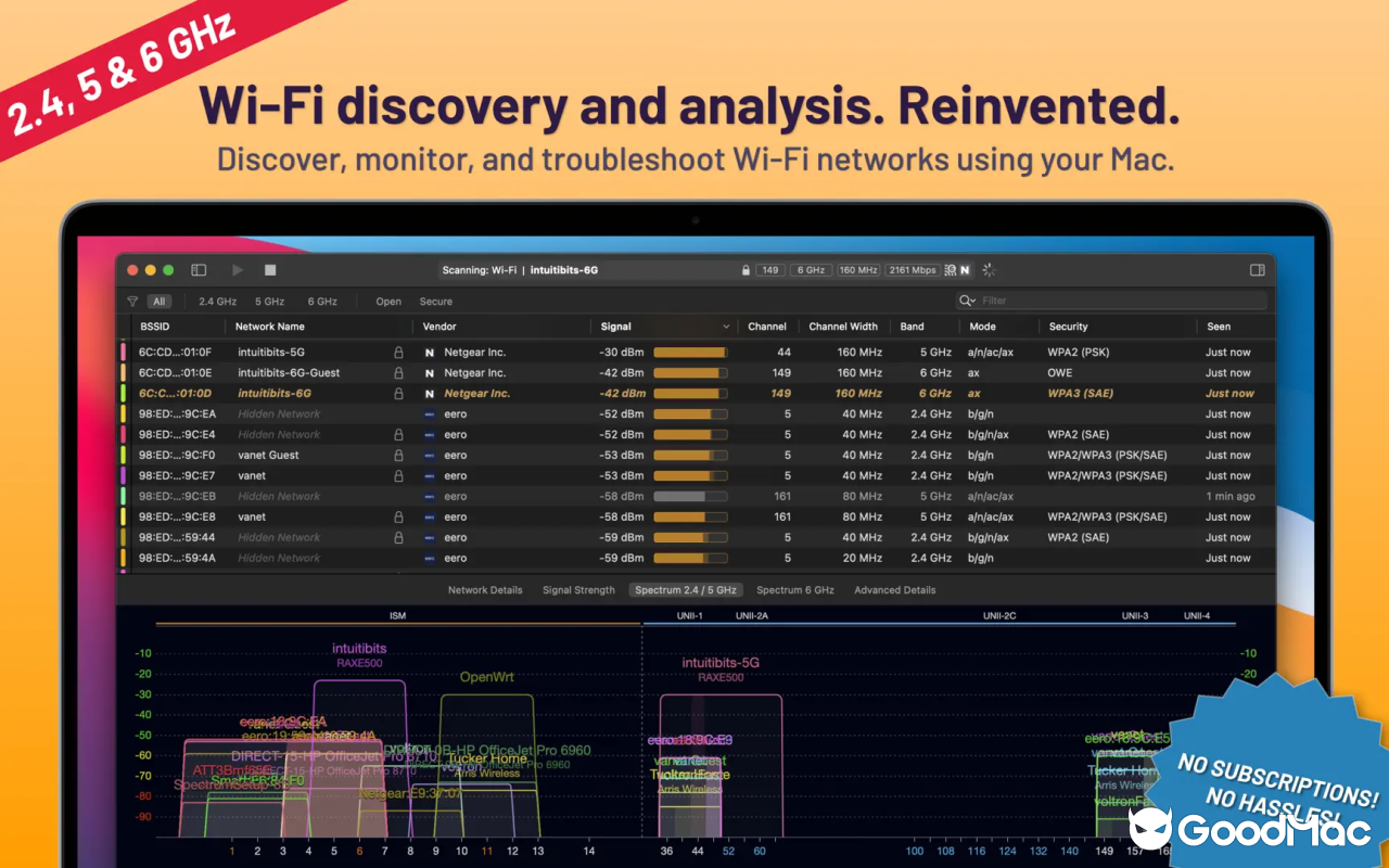 WiFi Explorer: Scanner v3.6.6 截图