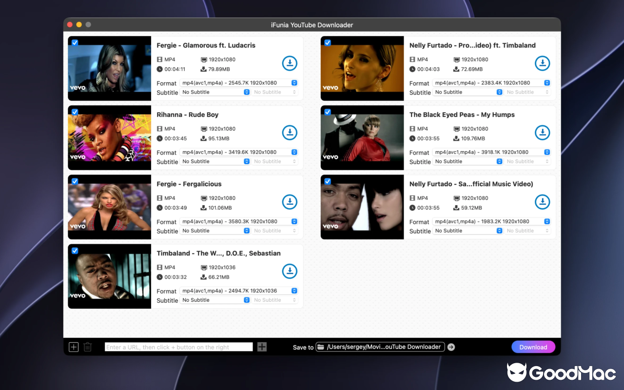 iFunia YouTube Downloader v10.8.1 截图