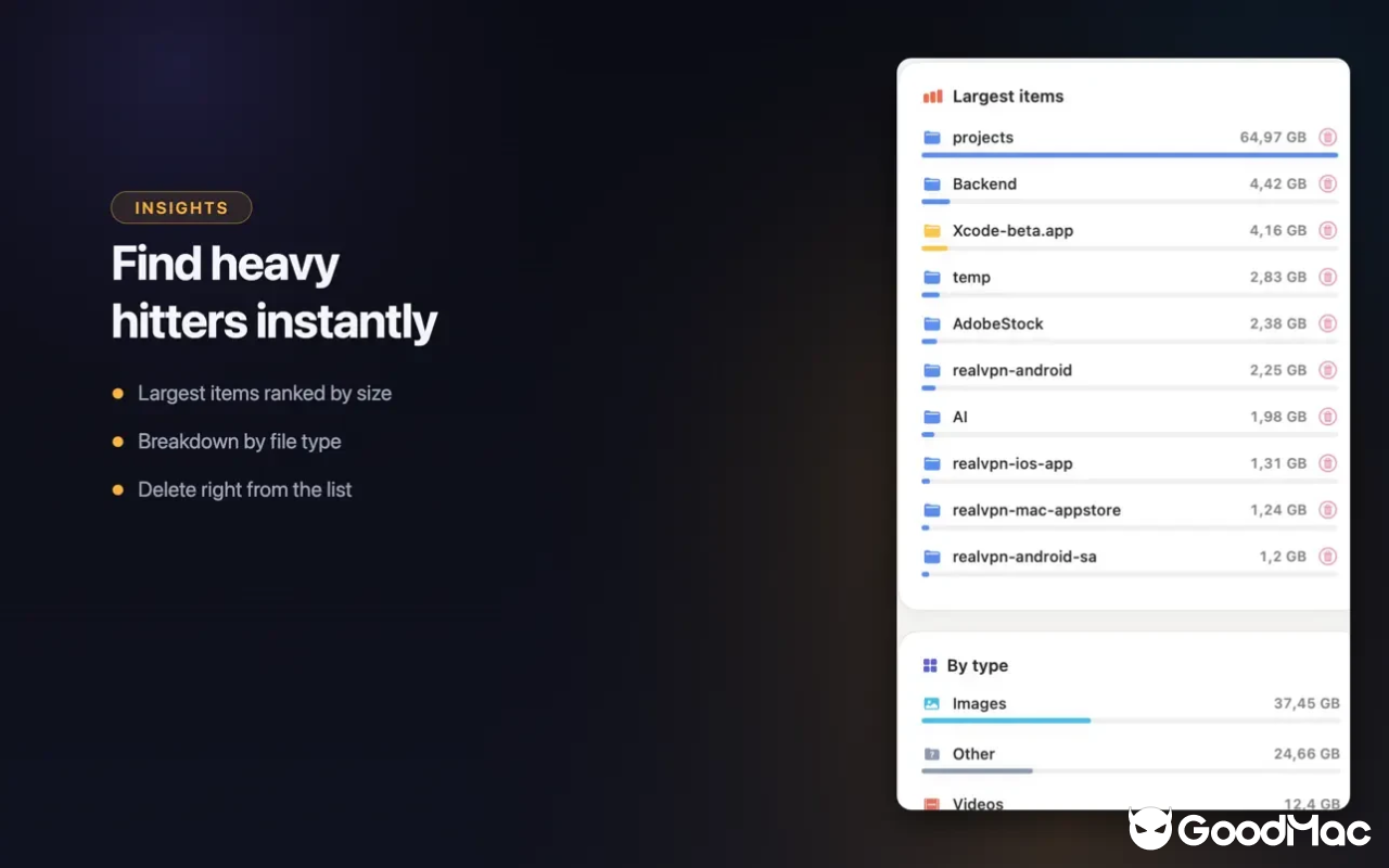 DiskMap Al: Find Large Files v3.1 截图