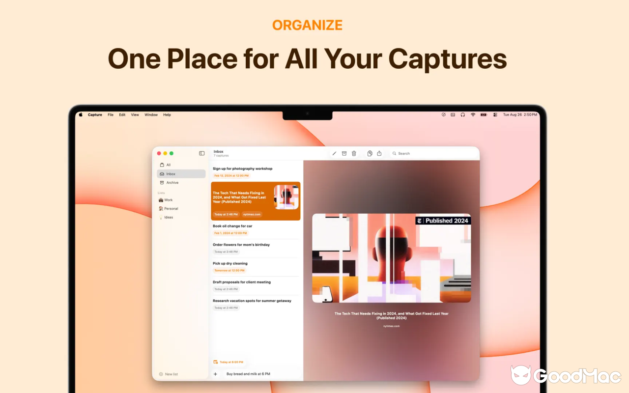 Capture - Quick Notes v2.13 截图