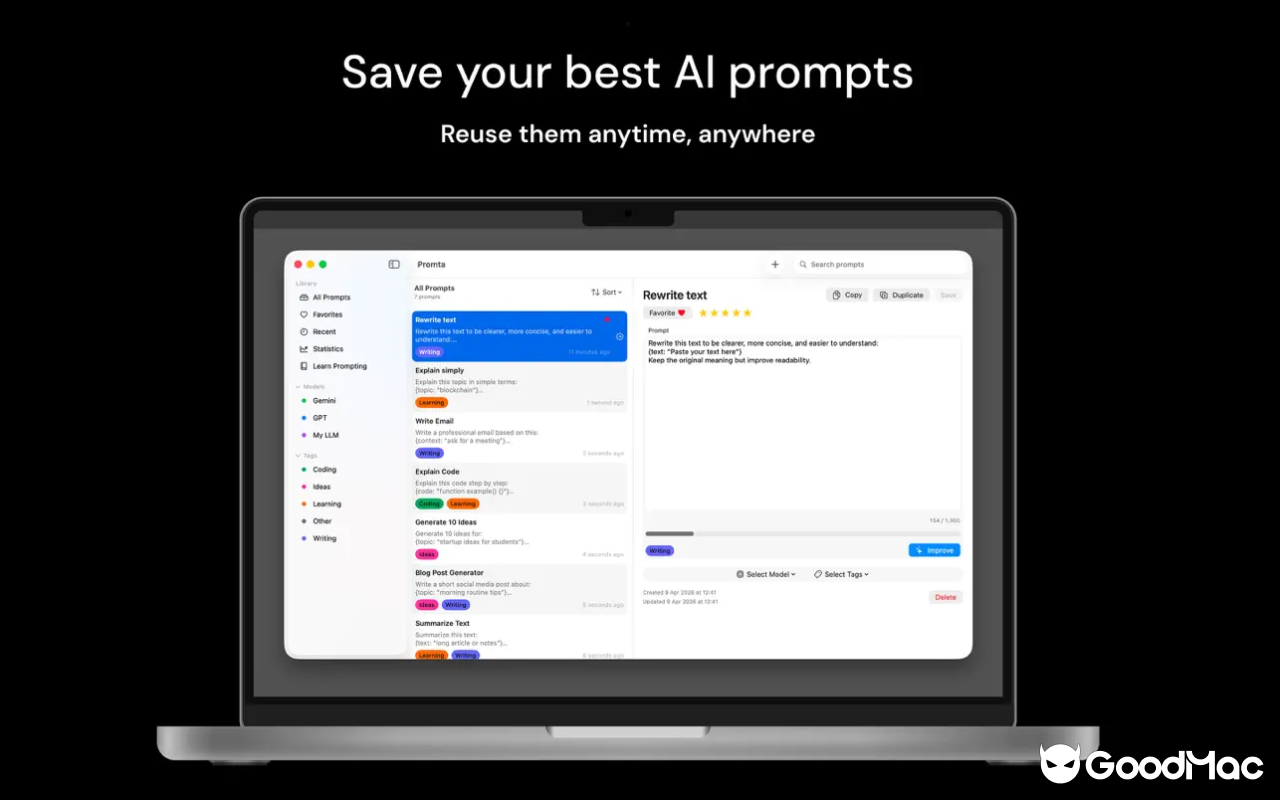 Promta v1.0.5 截图
