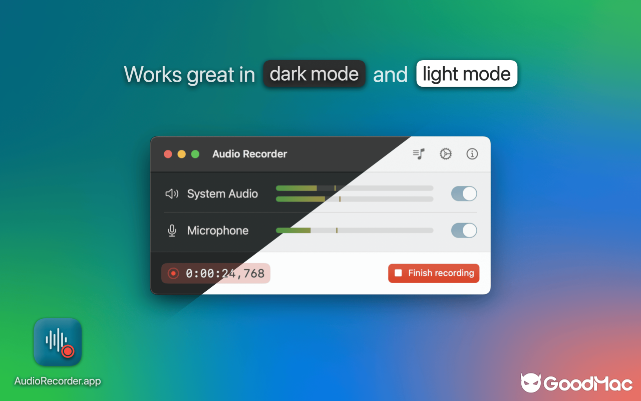 AudioRecorder.app v1.0.4 截图