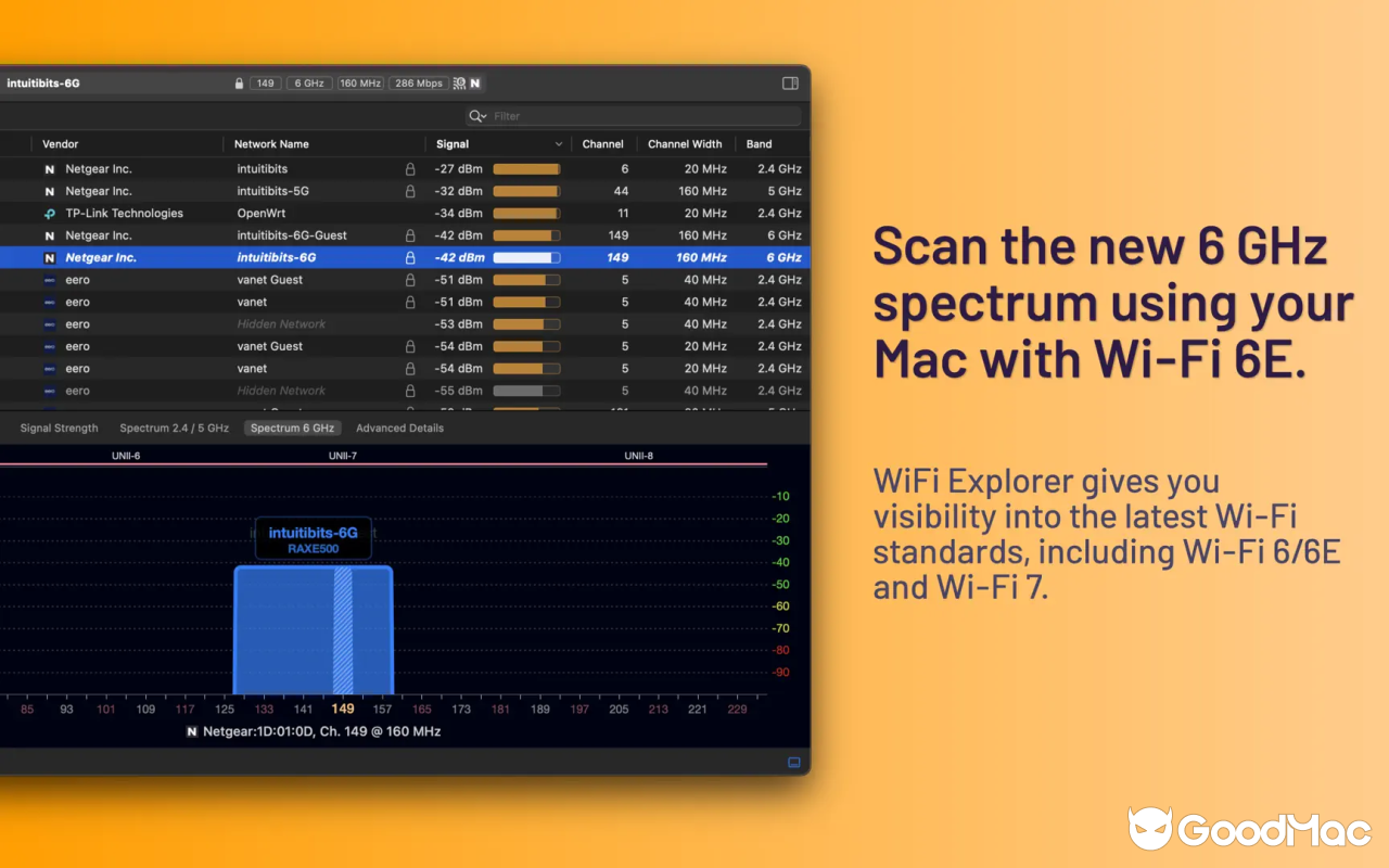 WiFi Explorer: Scanner v3.6.6 截图