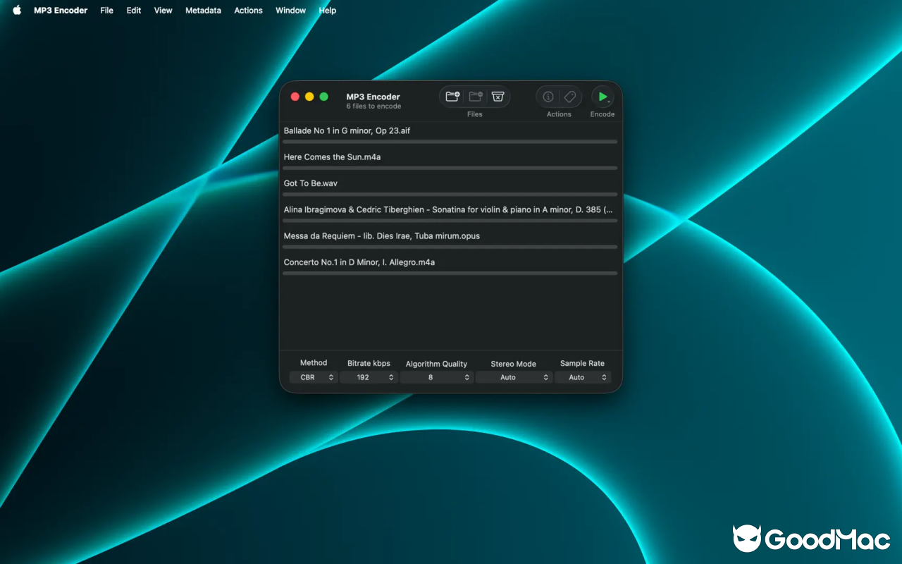 MP3 Encoder v2.20.0 截图